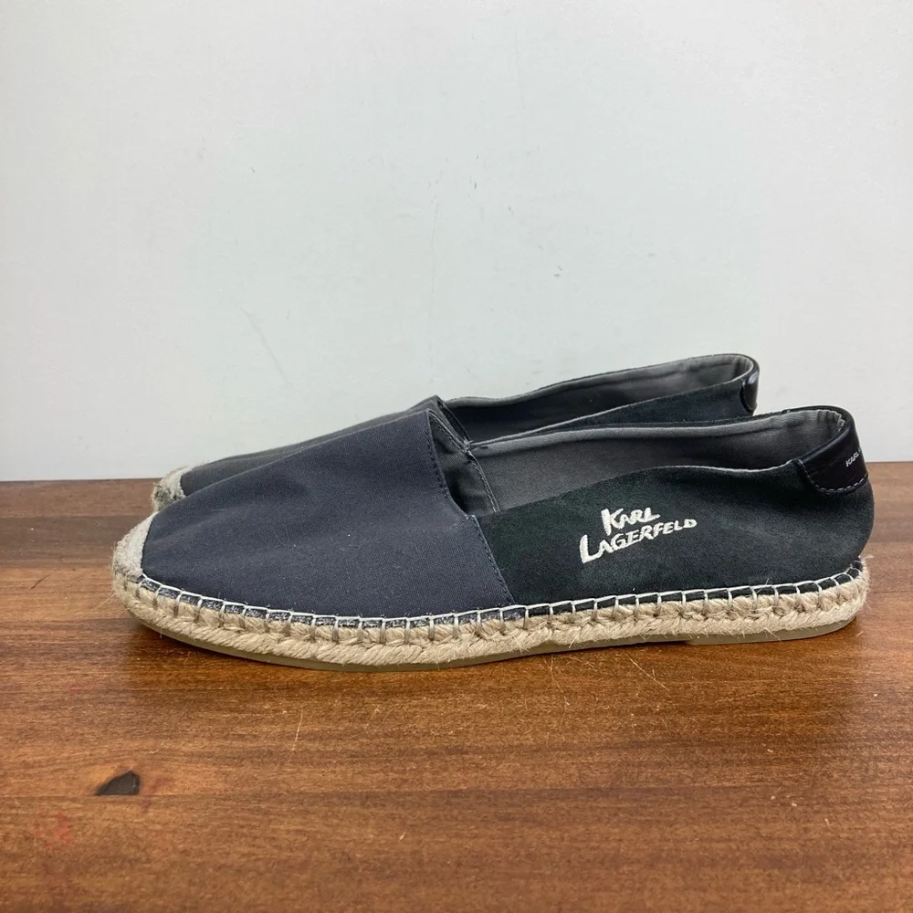 Karl Lagerfeld Espadrilles Casual Loafers Gray Comfort Shoes Women’s Size 11.5.